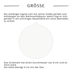 Love Christmas | Verschlungene Hände - Weihnachtsbaumanhänger
