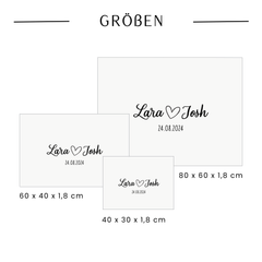 Gästebuchschild "Romance"
