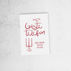 Dolce Vita | Gästetelefon hoch (Hartschaum)