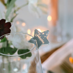 Love Christmas | Glasmarkierer & Platzkarte Stern