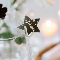 Love Christmas | Glasmarkierer & Platzkarte Stern