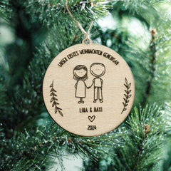 Love Christmas | Unser erstes Weihnachten - Pärchen - Weihnachtsbaumanhänger