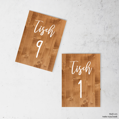 Pure | Tischnummer hoch (Holz)