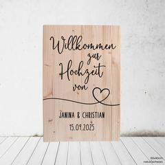 Pure Lines | Willkommen hoch II (Holz)
