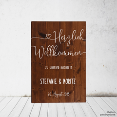 Lines | Willkommen hoch (Holz)