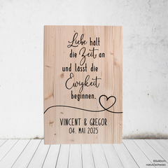 Lines | Willkommen Zitat (Holz)