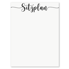 Lines | Sitzplan Überschrift hoch (Aufkleber)