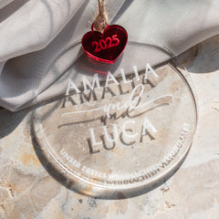 Harmony | Ornament "Unser erstes Weihnachten" - verliebt, verlobt, verheiratet