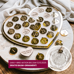 Love Christmas | 24 Botschaften im Advent - Adventskalender + Gratis Baumschmuck