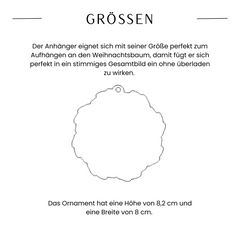 Romy | Ornament mit zwei Wunschnamen und Initialen