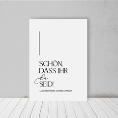 Align | Begrüßung hoch (Hartschaum)