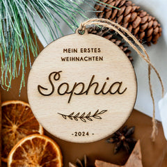 Love Christmas | Mein erstes Weihnachten "Emelie" - Weihnachtsbaumanhänger