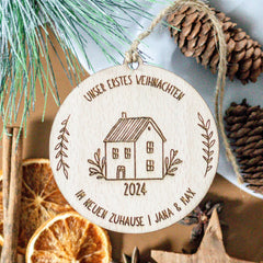 Love Christmas | Unser erstes Weihnachten - Haus - Weihnachtsbaumanhänger