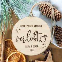 Love Christmas | Unser erstes Weihnachten - Sternchen - Weihnachtsbaumanhänger