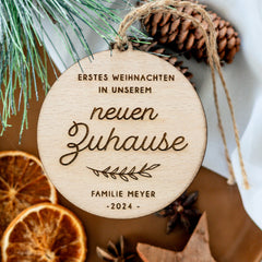 Love Christmas | Erstes Weihnachten im neuen Zuhause "Emelie" - Weihnachtsbaumanhänger