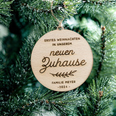 Love Christmas | Erstes Weihnachten im neuen Zuhause "Emelie" - Weihnachtsbaumanhänger