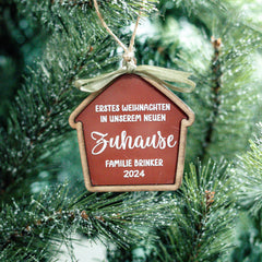 Love Christmas | Erstes Weihnachten in unserem neuen Zuhause "Sia" - Haus - Weihnachtsbaumanhänger