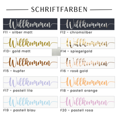 Pure | Sitzplan Überschrift hoch (Acryl)