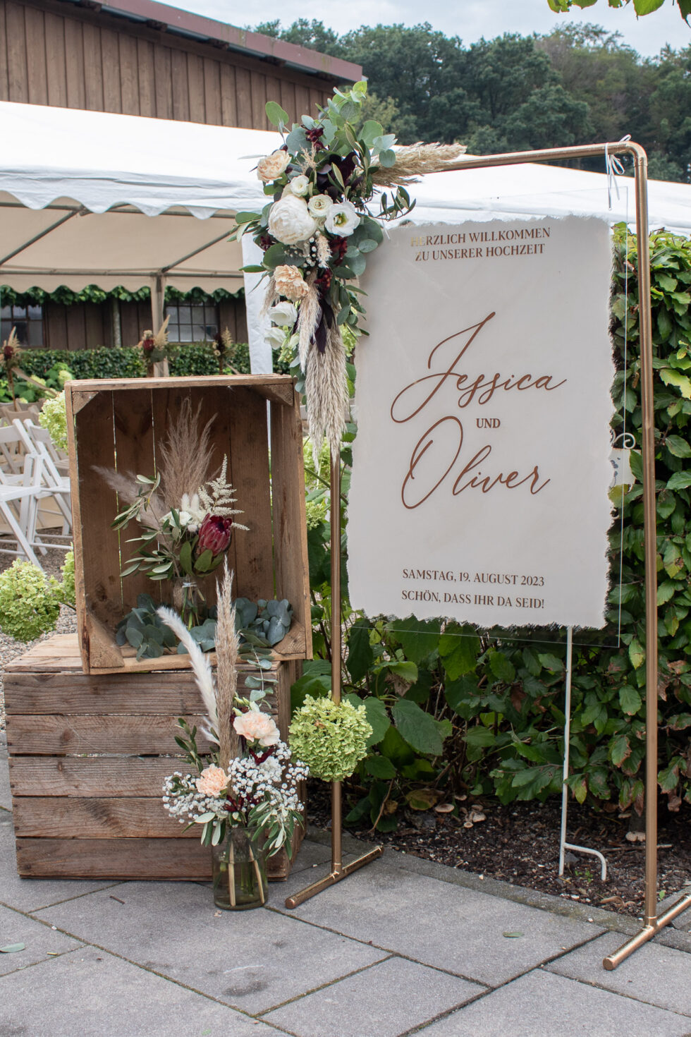 Hochzeitsschilder aus Acryl