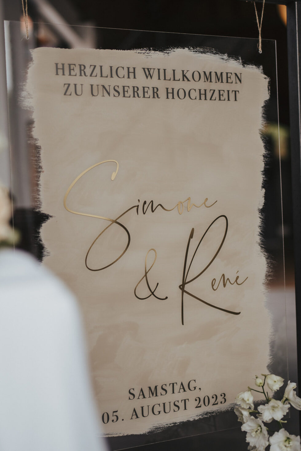 Hochzeitsschilder aus Acryl