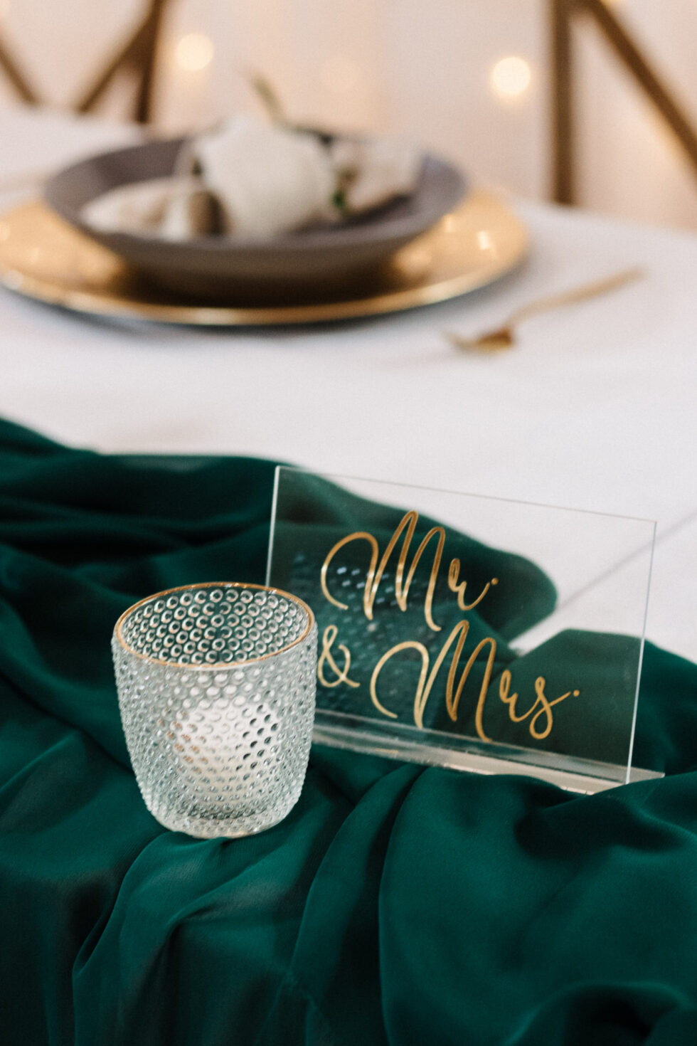 Hochzeitsschilder aus Acryl