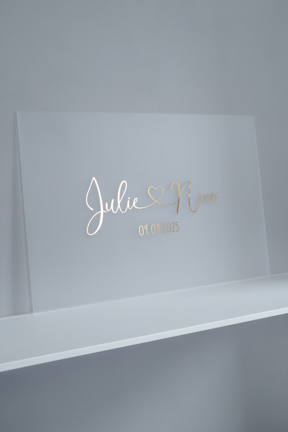 Hochzeitsschilder aus Acryl