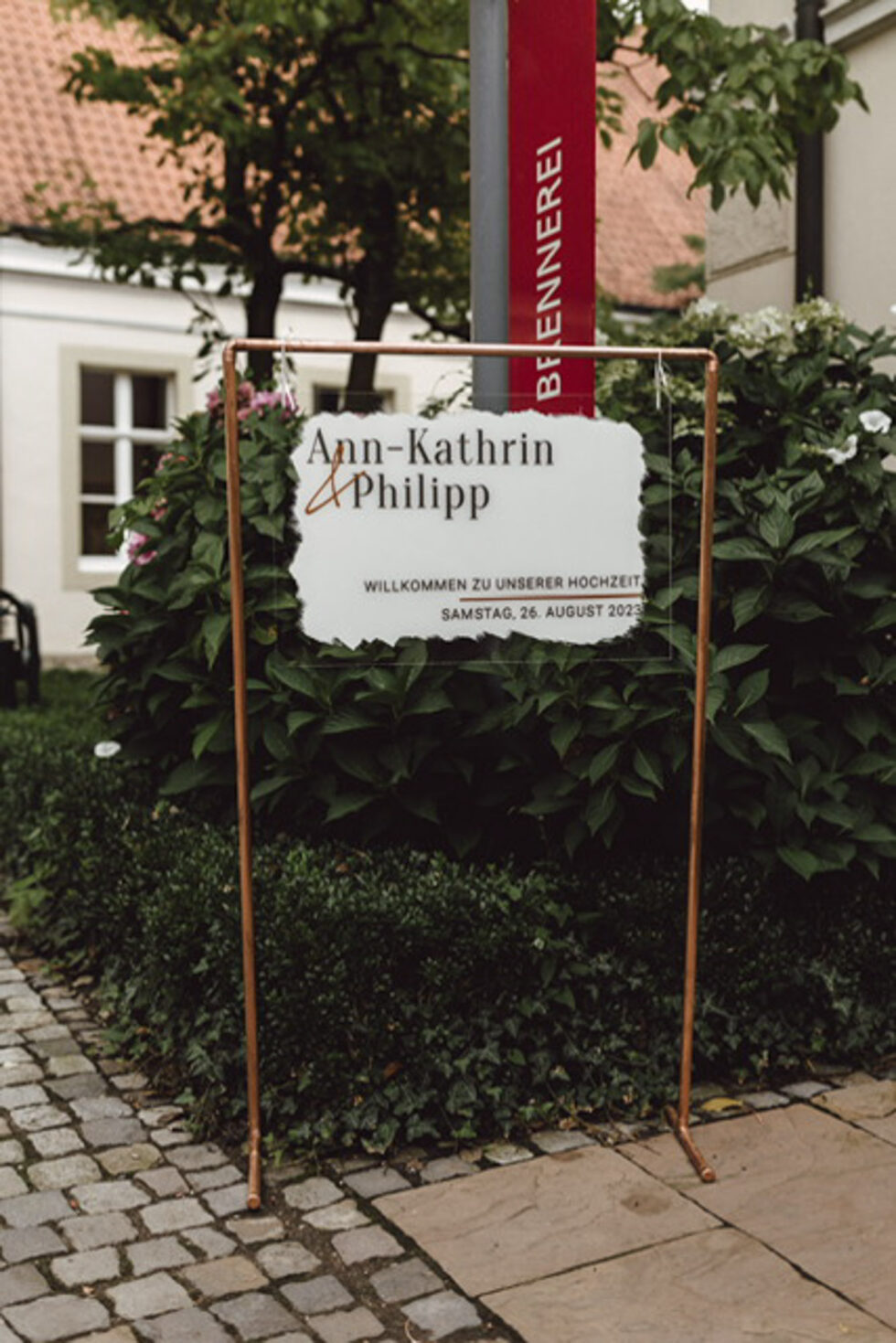 Hochzeitsschilder aus Acryl