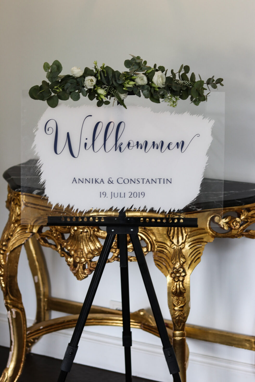 Hochzeitsschilder aus Acryl