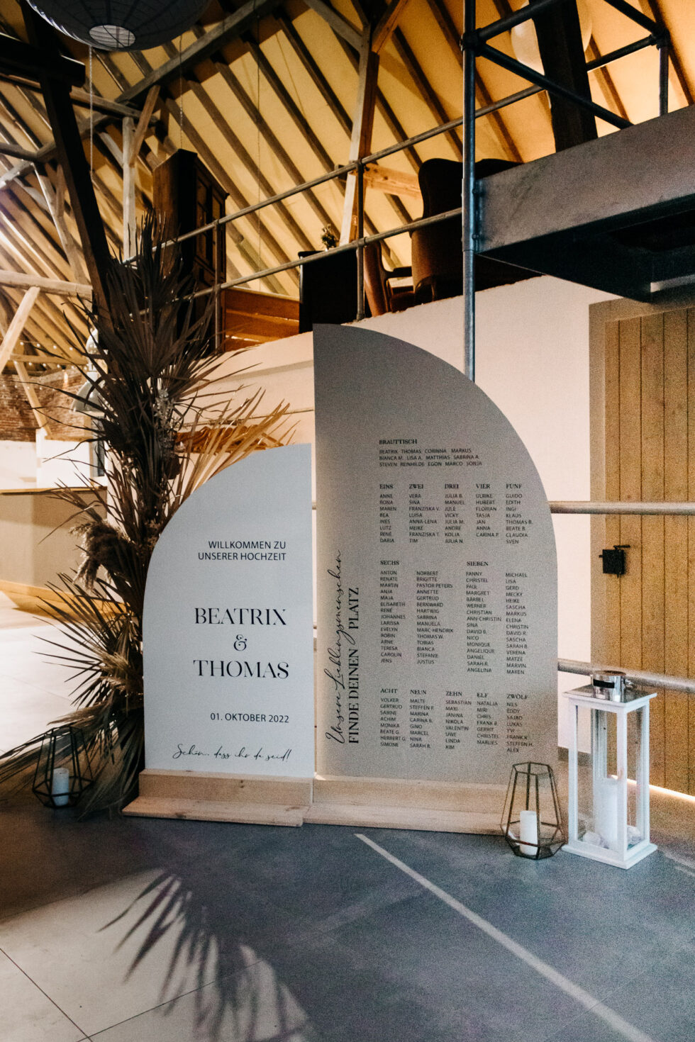 Hochzeitsschilder aus Holz