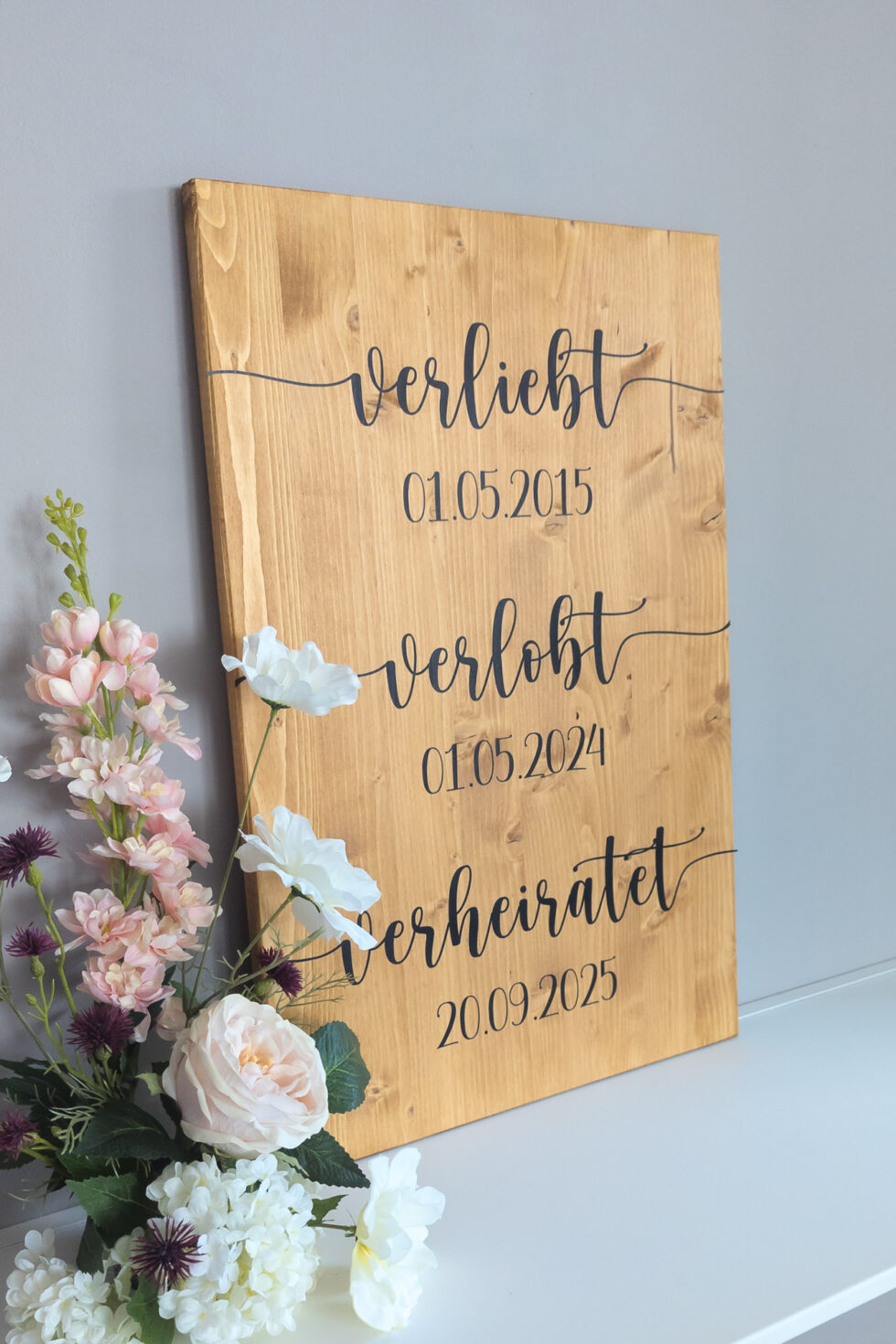 Hochzeitsschilder aus Holz