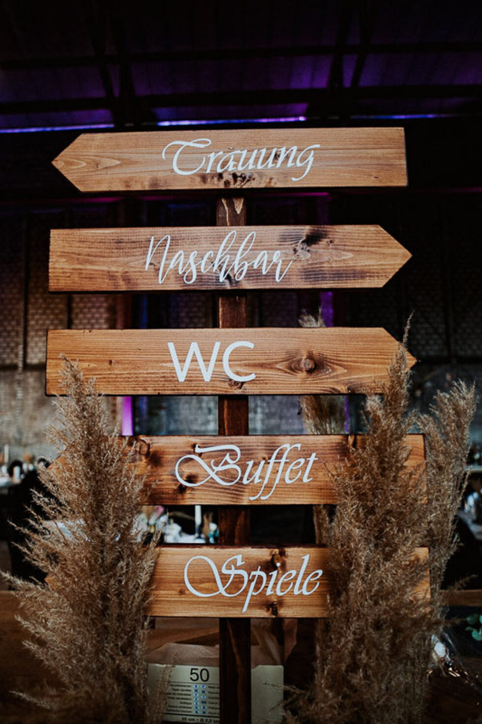 Hochzeitsschilder aus Holz