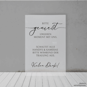 Harmony - Acryl | Unplugged Wedding