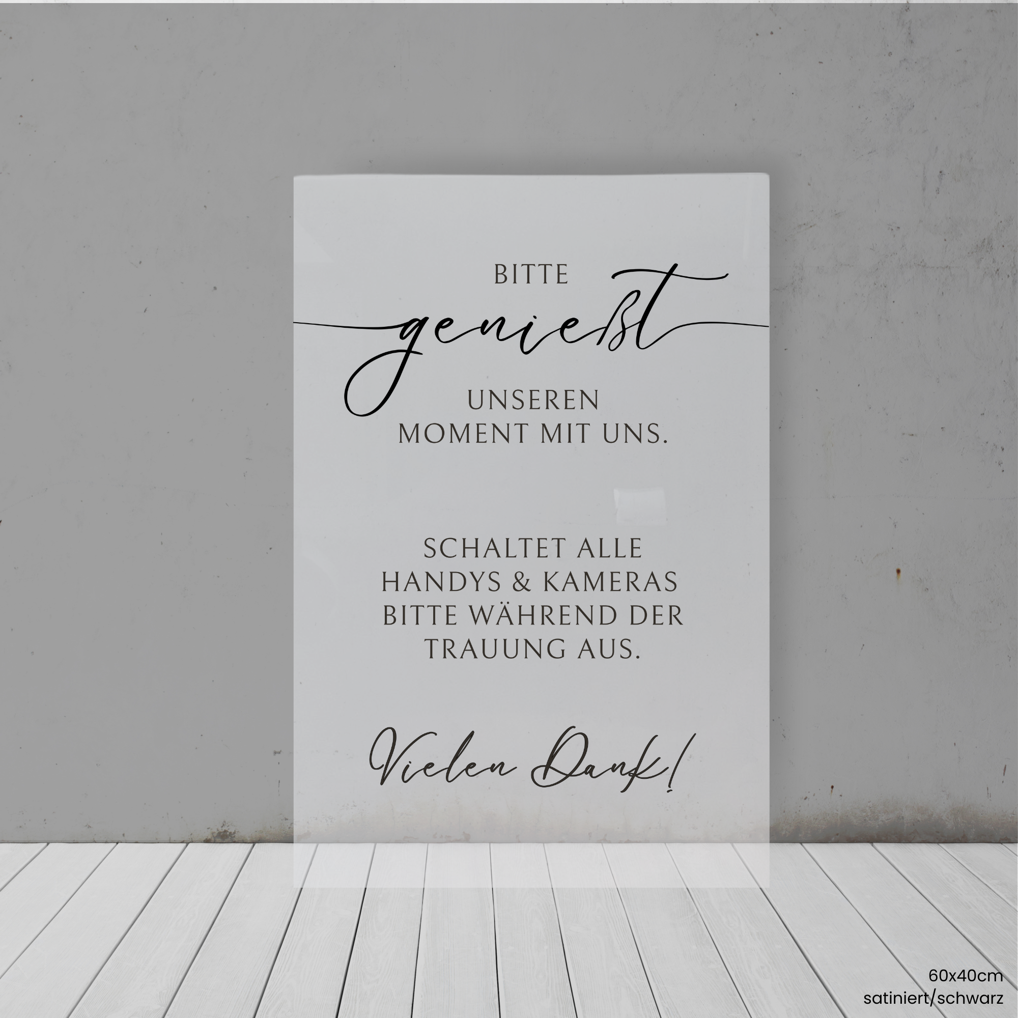 Harmony - Acryl | Unplugged Wedding