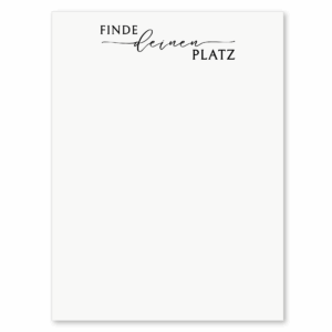 Harmony - Aufkleber | Sitzplan Überschrift