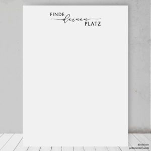 Harmony - Hartschaum | Sitzplan Überschrift