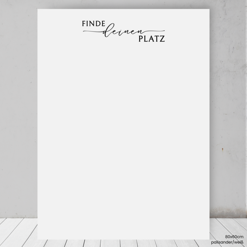 Harmony - Hartschaum | Sitzplan Überschrift