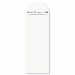 Harmony - Aufkleber | Sitzplan Überschrift für Spiegel