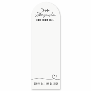 Lines - Aufkleber | Sitzplan Überschrift für Spiegel