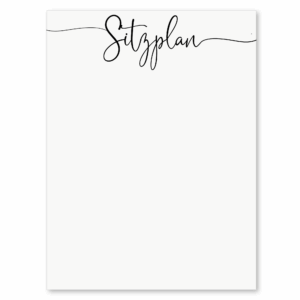 Lines - Aufkleber | Sitzplan Überschrift