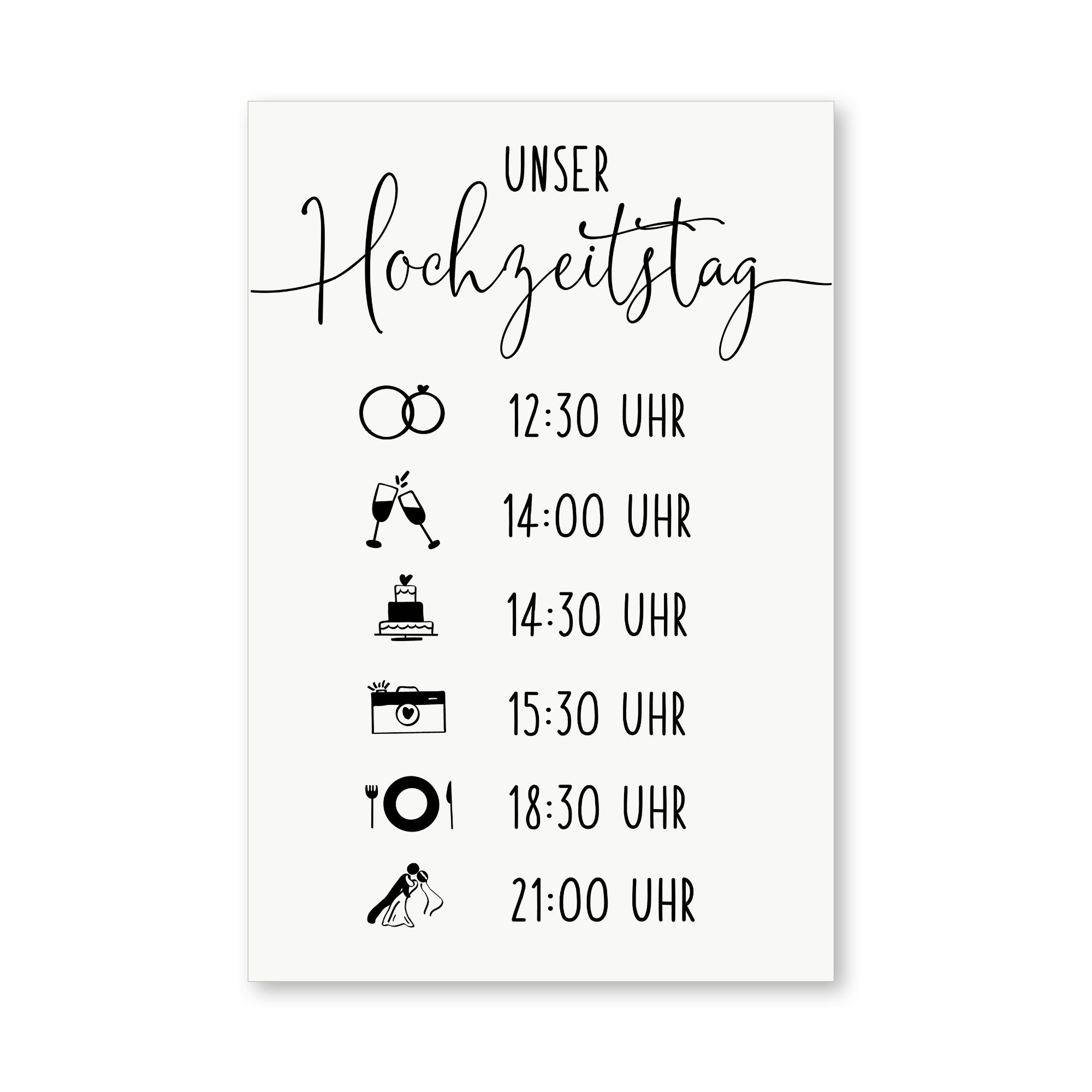 Lines - Aufkleber | Tagesablauf