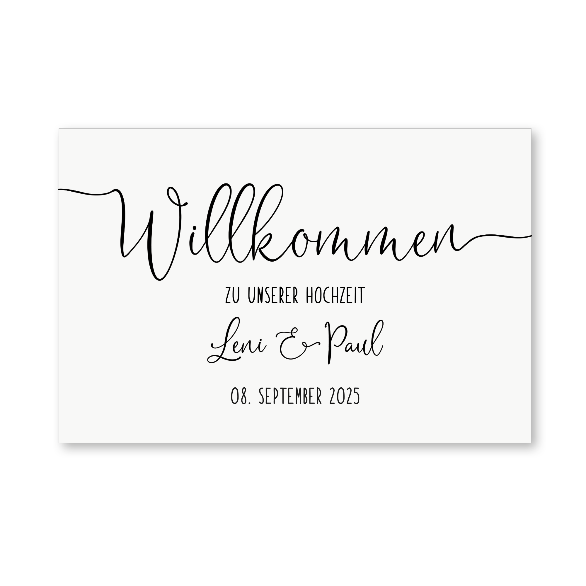 Lines - Aufkleber | Willkommen