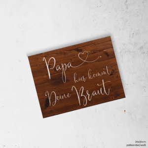 Lines - Holz | Hier kommt die Braut