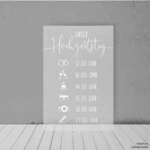 Lines - Acryl | Tagesablauf