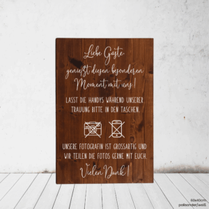 Lines - Holz | Unplugged Wedding