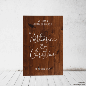 Lines - Holz | Willkommen hoch