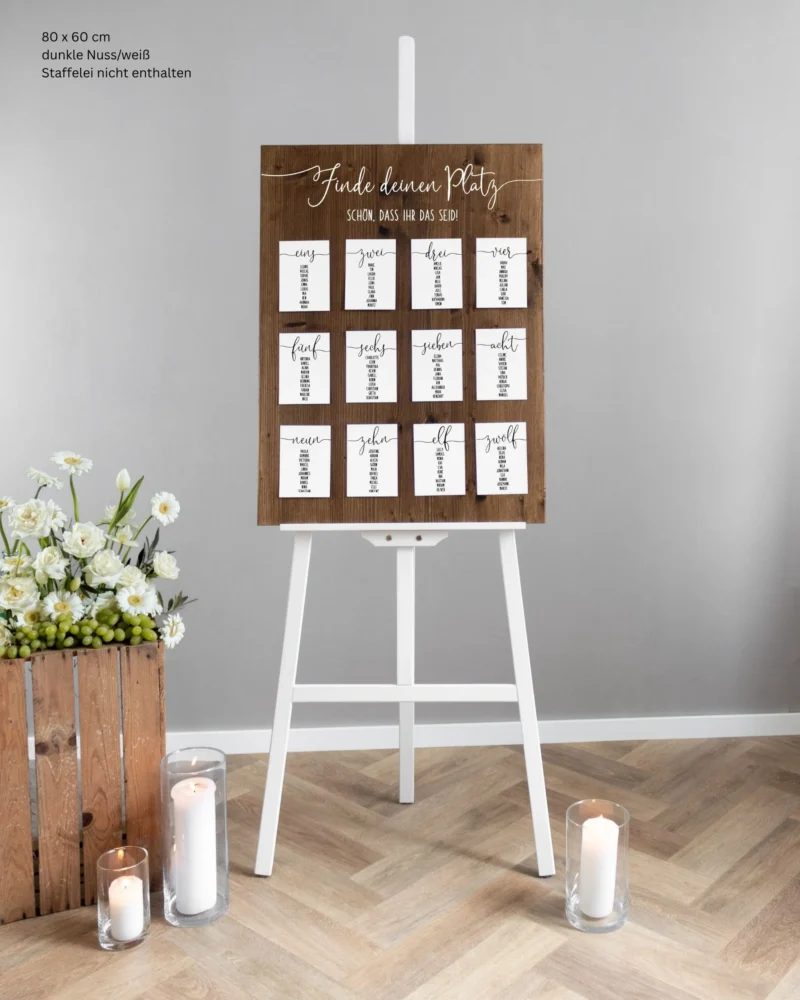 Lines - Holz | Sitzplanschild