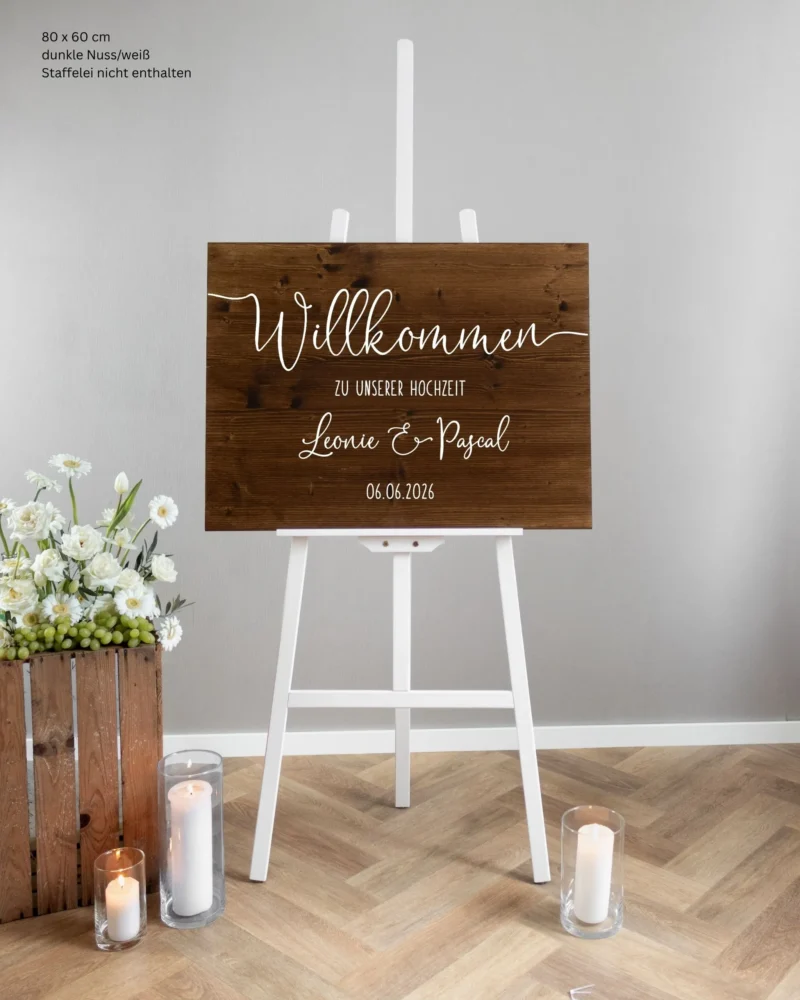 Lines - Holz | Willkommen quer