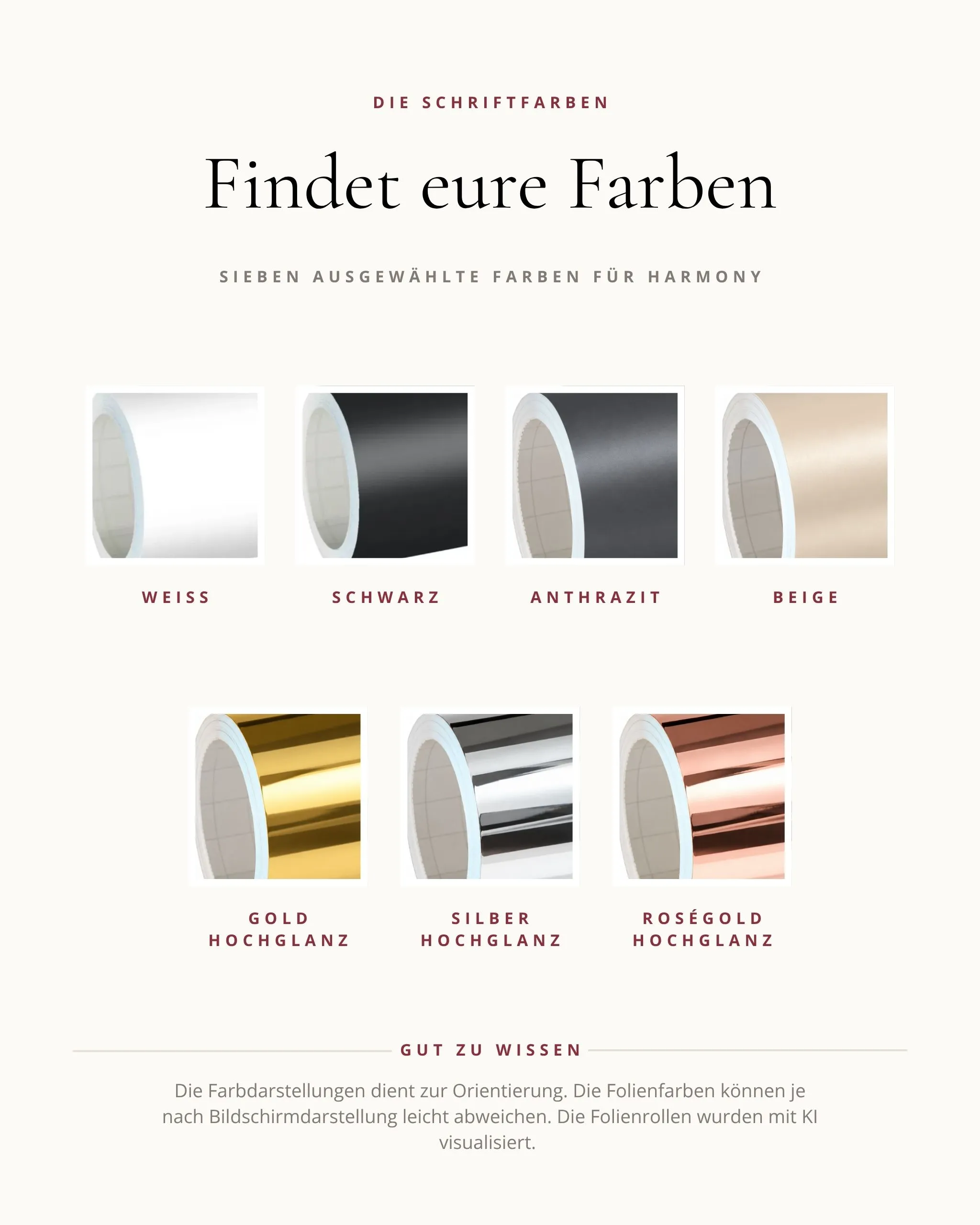 Harmony Vinylfarben